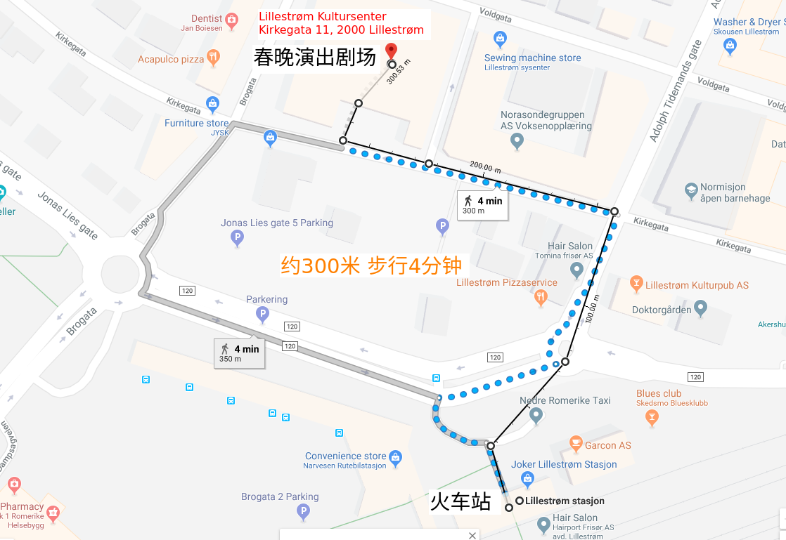 walking direction map